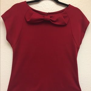 Adorable Red Woman’s Blouse Shirt - Size L